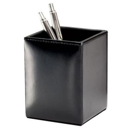Dacasso A1410 Black Bonded Leather Pencil Cup